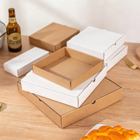 Boîte d'emballage pour pizza écologique sur mesure en carton ondulé de qualité alimentaire avec revêtement UV quadricolore et logo personnalisé
