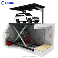 Plateforme élévatrice à ciseaux électro-hydraulique à haute capacité de charge pour le stationnement des voitures, certifiée CE, installation facile