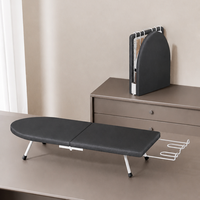 Planche à repasser pliable pour table, mini-planche à repasser gain de place, résistante à la chaleur, anti-brûlure, housse en coton avec pieds pliables