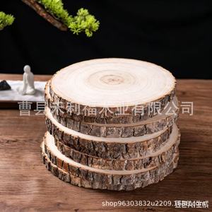 Wooden <b>Slice</b> Decorative Ornaments Natural <b>Wood</b> Color Handmade For Craft And Photography Props - Product Image 2