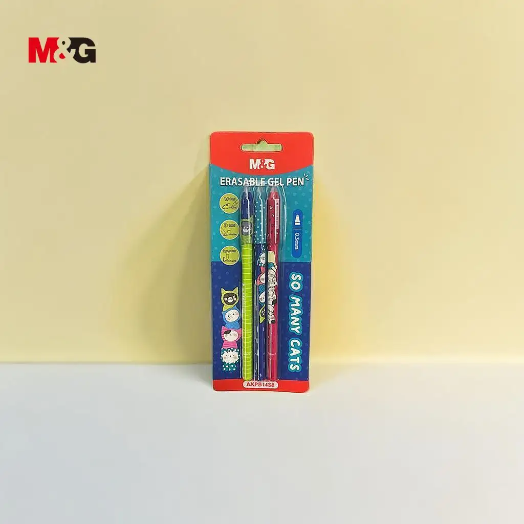 M & G Kawaii calor sensible a la fricción lindo estudiante borrable Gel bolígrafo conjunto para niños suministros de papelería