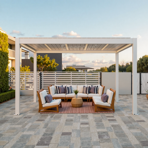 Kit de Pérgola de Aluminio de Fácil Instalación con Acabado en Polvo para Jardín, <span class=keywords><strong>Precio</strong></span> de Fábrica - Product Image 1