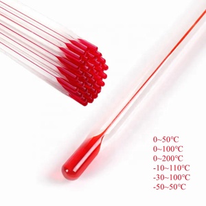 Thermomètre de laboratoire en verre liquide à usage général de Worner Lab; 0 ~ 200 ℃, immersion totale, remplissage de liquide organique - Product Image 3