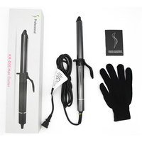 KangRoad-Fer à friser de voyage professionnel en céramique à long baril, fer à friser avec longue pince