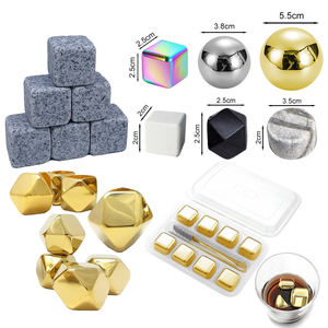 冷たい食器洗い機安全なステンレス鋼花崗岩マーブルウイスキー石アイスストーンアイスキューブ - Product Image 4