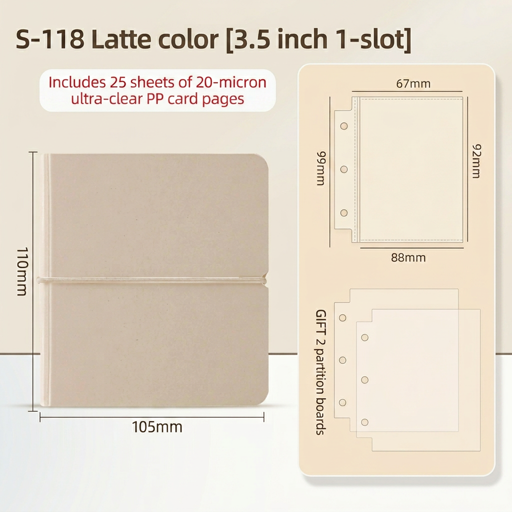 3.5-inch with PP25 pages, 100 books per box