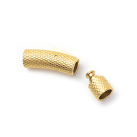 Fermoirs magnétiques en acier inoxydable pour bracelets en cuir, fermoirs à baïonnette effet toile d'araignée, pour la fabrication de bijoux, finition polie