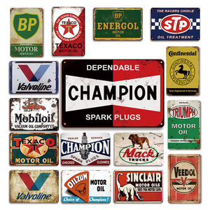 Custom 20*30cm <span class=keywords><strong>Vintage</strong></span> Retro Garagem Sinais Carro Placas De Metal Decorativas Motocicleta Placa De Cartaz De Óleo com Preço De Atacado - Product Image 1