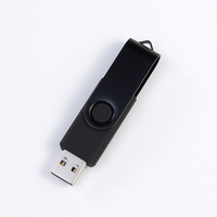 Clé USB pivotante en métal, gadget promotionnel, 8 Go, 16 Go, 32 Go, 64 Go, gravure laser personnalisée, logo, clé USB, mémoire flash