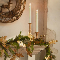 Bougies LED rechargeables de 8 pouces, sans flamme, avec effet de scintillement, en forme de bougie conique, avec télécommande, pour la décoration de mariage, centre de table
