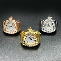 Montres à doigt pour femmes, montre vintage, bague à quartz, montre à doigt pour femmes