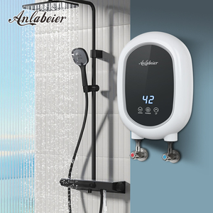Chauffe-eau électrique instantané mural, commande tactile, écran LED, 3000W, boîtier en plastique, température constante, douche - Product Image 1