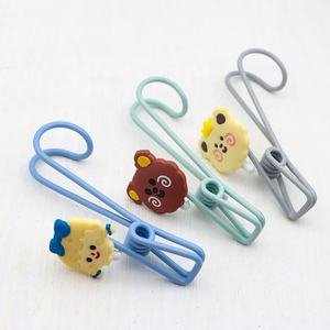 Pinces à linge <span class=keywords><strong>pour</strong></span> enfants, adorables, imperméables, en plastique coloré, avec crochet - Product Image 5