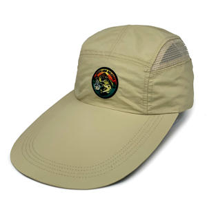 Durable Using Low Price The Fine Quality Custom Color 5 Panel Sublimation hat Patch Mesh Cap a long visor 5_panel_caps - Product Image 2