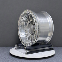 Jantes forgées sur mesure de style Beadlock en argent usiné, 17-24 pouces, 5x112, 5x114.3, 5x120 pour Land Rover Discovery Range Rover