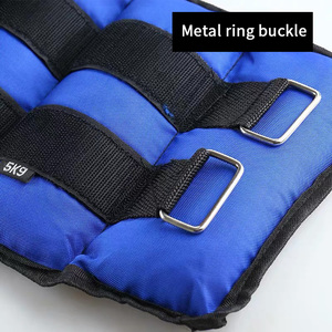 卸売り防水調整可能2kgサンドバッグ脚足首重量Oemカスタムロゴフィットネスヘビーアンクルウェイサンドバッグストラップ - Product Image 5