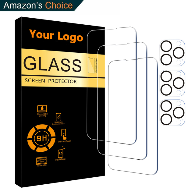 Tempered Glass 9h 3Pack Camera Lens Protector Cell Phone Accessories Phone Screen Protectors for iPhone 13 12 11 Pro Max 14 Plus