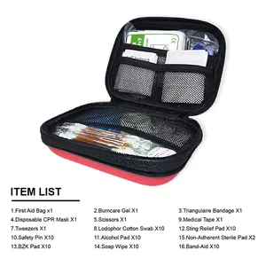 Custom Home High Grade Complete Compact Paramedic First Aid Kit Travel Medical Mini Nylon Cloth First Aid Kit Bag Fully Stocked