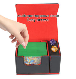 Boîte de rangement pour cartes à jouer Torson 100+ en cuir PU de qualité supérieure pour Magic of Gathering, Dragon, YuGiOh, Shield Cover, Flip Deck Box, Card Box - Product Image 5