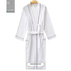 <span class=keywords><strong>เสื้อ</strong></span><span class=keywords><strong>คลุม</strong></span>อาบน้ำผ้าฝ้ายโพลีเอสเตอร์ยาวสไตล์ญี่ปุ่นชุดนอนวาฟเฟิลบางสำหรับคู่รักใส่ในฤดูร้อนและฤดูใบไม้ผลิ - Product Image 4