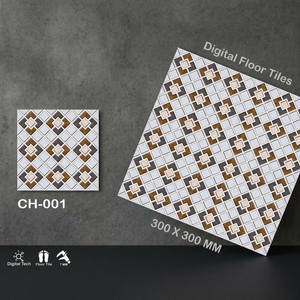Prix bon marché rectifié dernier poinçon gaufré Design céramique 300x300 numérique émaillé 30x30 antidérapant 12x12 fini mat carreaux de sol - Product Image 3