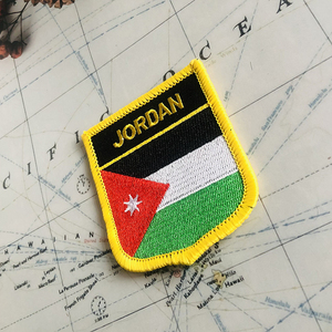 Parches Bordados con la Bandera Nacional <span class=keywords><strong>de</strong></span> Jordania, Insignia en Forma <span class=keywords><strong>de</strong></span> Escudo y Pin Cuadrado, Juego para Decorar Mochilas y Brazaletes <span class=keywords><strong>de</strong></span> Tela - Product Image 4