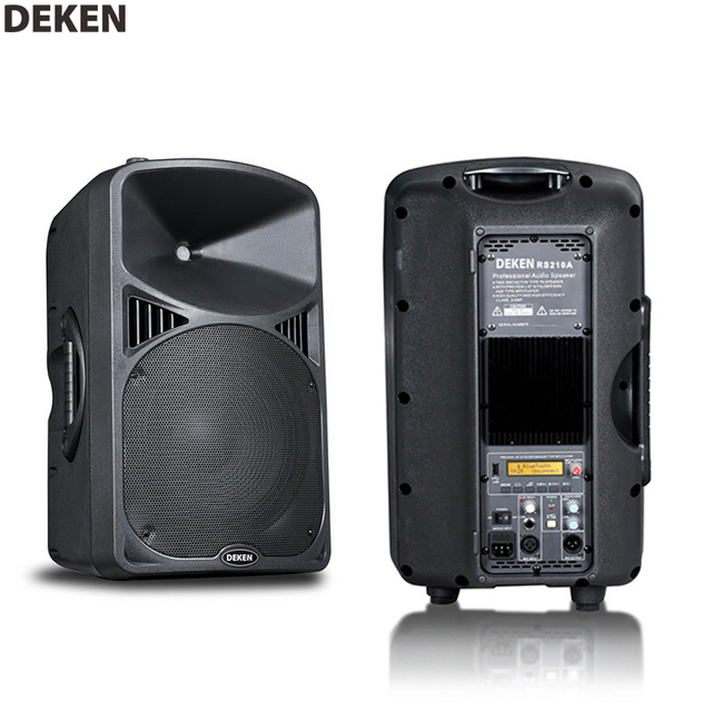 DEKEN RS210P 250W PA System Professional Audio BT Music Player Sound System Party 10" Two-Way Speaker Plastic Active Loudspeaker