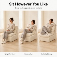 Lot de chaises en tissu et éponge à un siège, design moderne, pour petits appartements, hôtels et chambres – Vente en gros usine