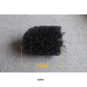 <span class=keywords><strong>Brosse</strong></span> de toilette en <span class=keywords><strong>silicone</strong></span> TPR pour le nettoyage de la salle de bain avec support ensemble toilette en plastique nylon brosses de nettoyage de tête de cuvette de toilette Flexible - Product Image 5