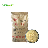 Poudre de Gélatine de Bœuf de Qualité Alimentaire, Gélatine Bovine, Épaississant, Émulsifiant, CAS 9002-18-0, Stockage à Sec