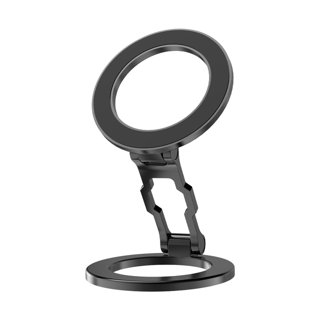 Ultra-thin Portable Flexible Adjustable Rotating Zinc Alloy Car Dashboard Mobile Stand Double Sided Magnetic for Compatible