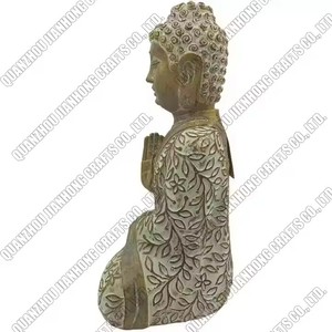 Statue de <span class=keywords><strong>Bouddha</strong></span> assis en résine dorée, petite taille, <span class=keywords><strong>pour</strong></span> décoration intérieure et extérieure, vente en gros, prix abordable - Product Image 6