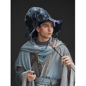 Sombrero de Vaquero Luling Yaoyao, Talla Única, Color Jeans Rotos, Accesorio para Disfraz de Halloween - Product Image 1