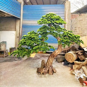 Árbol de <span class=keywords><strong>Pino</strong></span> Artificial Grande para Interiores, Hecho a Mano con Tronco de Madera, Bonsái Artificial para Decoración de Paisajismo del Hogar - Product Image 1