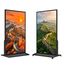Pantalla Digital Vertical de 75/85 Pulgadas 4K HDR, Pantalla Táctil LCD Android para Publicidad en Ascensores, Centros Comerciales y Pisos