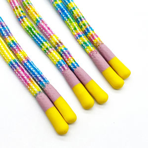 Cordón de alta calidad personalizado, cordón de silicona redondo de color, extremo de inmersión, cordón de silicona redondo sumergido para ropa deportiva - Product Image 3