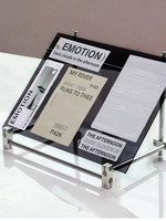 Support de menu alimentaire transparent en acrylique pour table de restaurant, présentoir de commande, panneau de signalisation