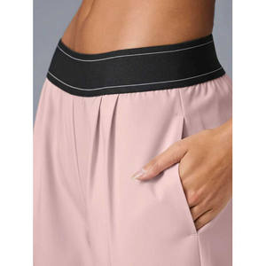 Pantalones Anchos de Crepé Elástico y Transpirable para Mujer, Cintura Elástica, Primavera, Tallas S M L, Ajuste Cómodo, Casual - Product Image 4