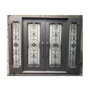 La dernière porte en verre en fer forgé de style pour la rupture thermique de la maison - Product Image 3