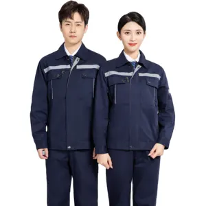 Stock rapide hommes femmes travailleur uniforme à manches longues réflecteur étanche sécurité mode pour usine logistique Garage <span class=keywords><strong>tenue</strong></span> - Product Image 1
