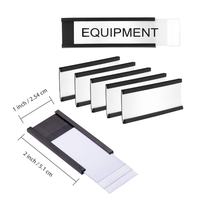 Porte-étiquettes magnétique en PVC en forme de C, étiquette magnétique pour casier, étiquette de nom magnétique pour étagères et casiers, vente chaude