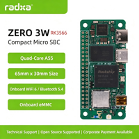 HT Radxa ZERO 3W Mini-ordinateur monocarte Rockchip RK3566 Quad-Core Cortex-A55 CPU WiFi6 5.4 Microduck Development B