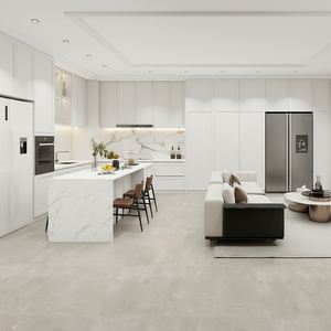 ארונות תצוגה מפוארים למטבח עם זכוכית פינתיים, כיור, ברז, צירים, אחסון מודרני, ארונות לכה לאי מטבח בדירה - Product Image 6