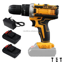 Perceuse sans fil au lithium 18V 20V 1.5AH, mini perceuse à percussion, vitesse variable, outil de perçage portable pour le bois et le béton