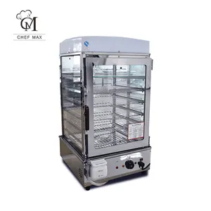 Chefmax Countertop 1100W Vending 6 Layer Electric Heat Preservation Food Warmer Cabinet Display Warming Showcase