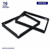 Cadre en profilé aluminium pour téléviseur intelligent personnalisé avec fentes pour capteur IR, coins de sécurité R, sans écran LCD inclus, OEM