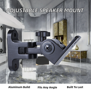 WB218 Yinyu DDP RTS Adjustable Aluminium <b>Speaker</b> Wall Mount Bracket Two-way Audio Crossover 5-10W Output Power for Home Theater - Product Image 2