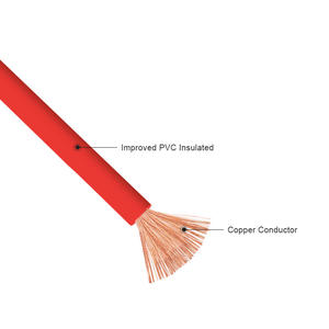 ली 0.5 मिमी 8 wg फंसे हुए तांबे के pvc इन्सुलेटेड राउंड आर्मर्ड केबल तार 12 वी - Product Image 2