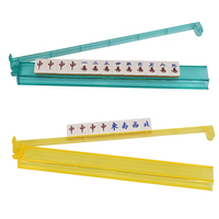 Support de rangement pour tuiles de Mahjong en acrylique de 18 pouces avec poussoir, porte-cartes de Mahjong, ensemble de support et de rangement pour Mahjong américain Majak Sparrow 2026
