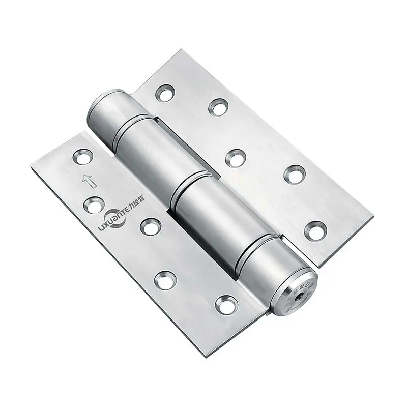Dobradiça hidráulica tipo E de aço inoxidável para porta de móveis de fechamento automático de acessórios de hardware de 5 polegadas